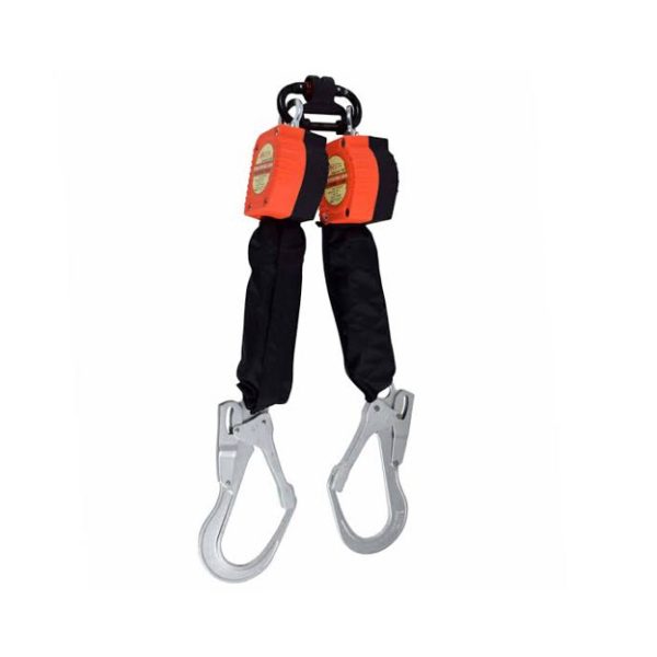 aresta twin retractable webbing fall arrest block